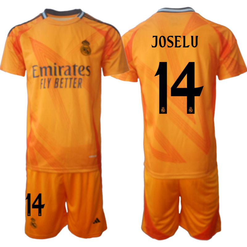 Men 2024-2025 Club Real Madrid away orange #14 Soccer Jersey->customized soccer jersey->Custom Jersey